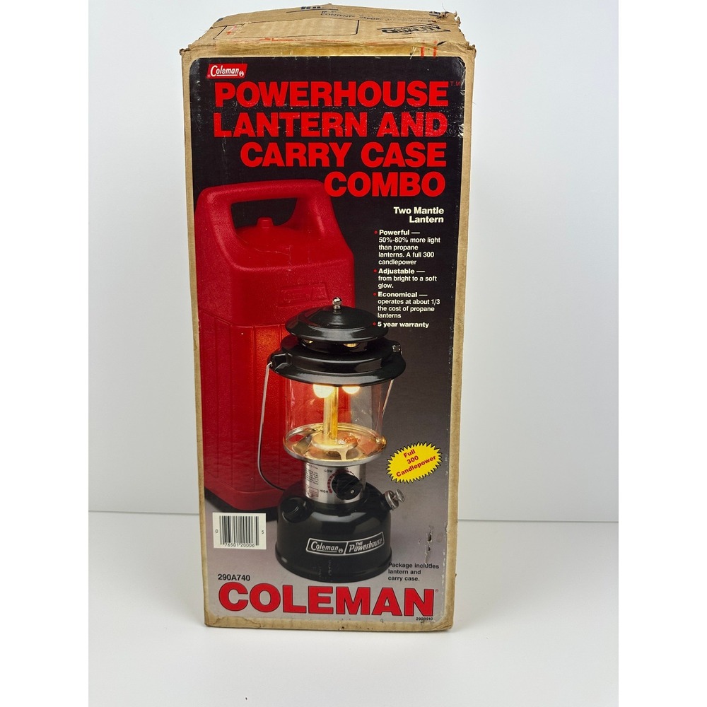 Coleman Powerhouse 290A740 Lantern Carry Case Combo New In Open Box Never Used